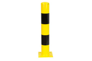 Afschermpaal geel/zwart 114 x 750 mm.