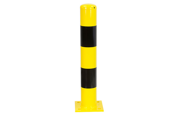 Afschermpaal geel/zwart 114 x 750 mm.