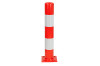 Afschermpaal rood/wit 114 x 750 mm.