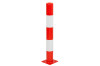 Afschermpaal rood/wit 114 x 1000 mm.