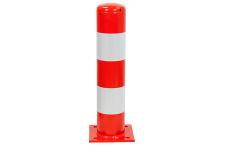 Afschermpaal rood/wit 159 x 750 mm.