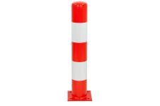 Afschermpaal rood/wit 159 x 1000 mm.