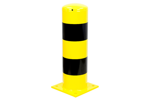 Afschermpaal geel/zwart 220 x 750 mm.