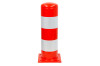 Afschermpaal rood/wit 220 x 750 mm.