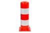 Afschermpaal rood/wit 220 x 750 mm.