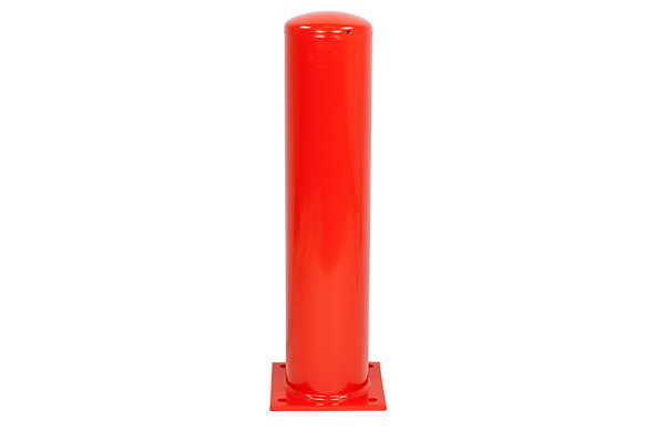 Afschermpaal rood 220 x 1000 mm.