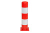 Afschermpaal rood/wit 220 x 1000 mm.