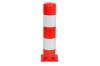 Afschermpaal rood/wit 220 x 1000 mm.