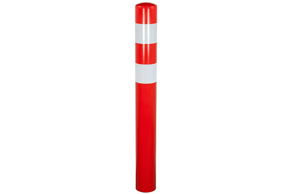 Afschermpaal aardebaan rood/wit 220 x 2000 mm.