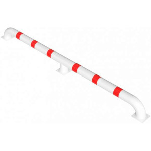 Verkeergeleider wit met rood