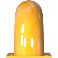 Wieldwinger geel zwart 3600 mm