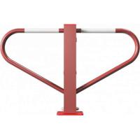 Parkeerbarrière met 8mm driehoeksslot rood/wit