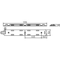 Smalle parkeerdrempel wit