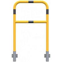 Veiligheidshek met dwarsbalk geel/zwart geschikt voor wandmontage 1200x700 mm.