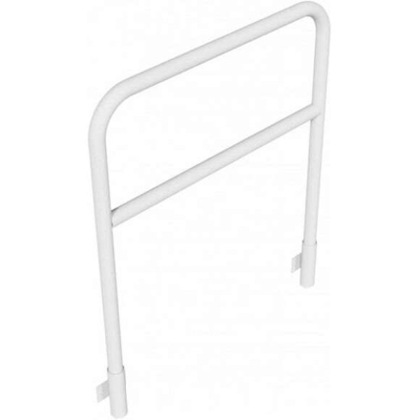 Stalen buis hoepel met dwarsbalk geschikt voor wandmontage 1200x1000 mm.