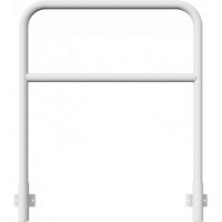 Stalen buis hoepel met dwarsbalk geschikt voor wandmontage 1200x1000 mm.