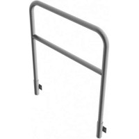 Stalen buis hoepel met dwarsbalk geschikt voor wandmontage 1200x1000 mm.