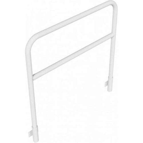 Veiligheidshek met dwarsbalk geschikt voor wandmontage 1200x1200 mm.