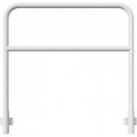 Stalen buis hoepel met dwarsbalk geschikt voor wandmontage 1200x1200 mm.