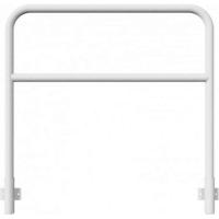 Veiligheidshek met dwarsbalk geschikt voor wandmontage 1200x1200 mm.