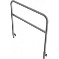 Stalen buis hoepel met dwarsbalk geschikt voor wandmontage 1200x1200 mm.