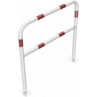 Stalen buis hoepel geel/zwart met dwarsbalk voor in beton 1000x1500mm.