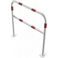 Stalen buis hoepel geel/zwart met dwarsbalk voor in beton 1000x1500mm.