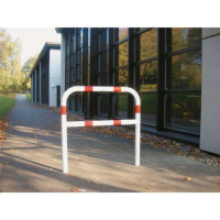 Stalen buis hoepel geel/zwart met dwarsbalk voor in beton 1000x1500mm.