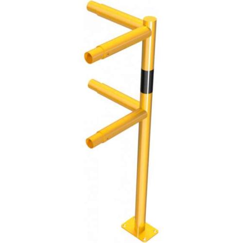 Eindpaal veiligheidsreling 500 mm.