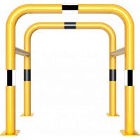 Paalbeschermer geel/zwart 800x800 mm.