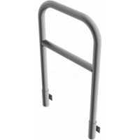 Stalen buis hoepel met dwarsbalk geschikt voor wandmontage 1200x700 mm. 