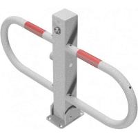 Parkeerbarrière met driehoeksslot en zijdelingse buissteunen