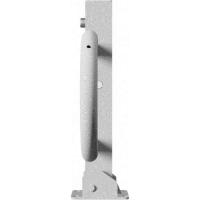 Parkeerbarrière met driehoeksslot en zijdelingse buissteunen