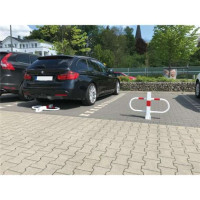 Parkeerbarrière, neerklapbaar, met driehoekigslot