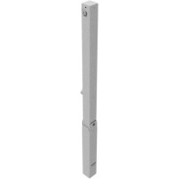 Neerklapbare afzetpaal met hef-kantelmechanisme en driehoeksluiting beton incl. grondkoker 900 mm.