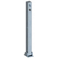 Neerklapbare afzetpaal met hangslot 900 mm.