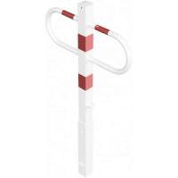 Parkeerbeugel verwijderbaar rood/wit