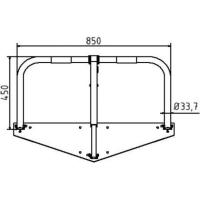 Parkeerbeugel neerklapbaar europrofielslotcilinder