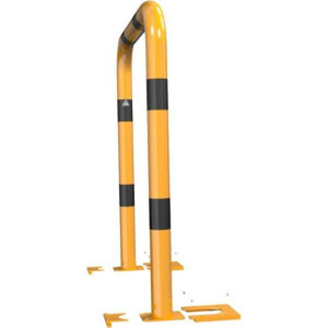 Anti stootbeugel geel/zwart verwijderbaar 1150x400 mm.