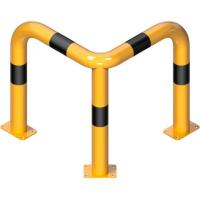 Beschermbeugel geel/zwart 90° 650 mm. hoog