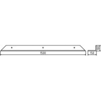 Aanrijdbeveiliging plint 1500 mm.