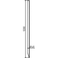 Insteekpin verzinkt 1200 mm