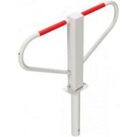 Parkeerbeugel met rond cilinderslot voor in beton, 500mm boven de grond