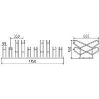 Fietsenrek 2x5 fietsen