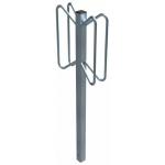 Fietsenrek voor in de grond, tweezijdig verstelbaar