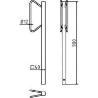 Fietsenrek voor in de grond