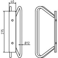 Fietsenstalling enkel wandmontage