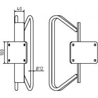 Enkel parkeervak fiets voor wandmontage