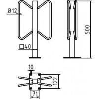 Fietsklem tweezijdig