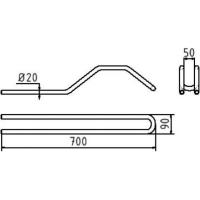 Fietsenrek voor in beton